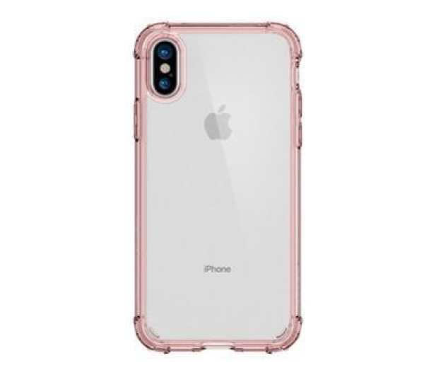 Etui Crystal Shell do iPhone X różowe - 1381954 - zdjęcie 2